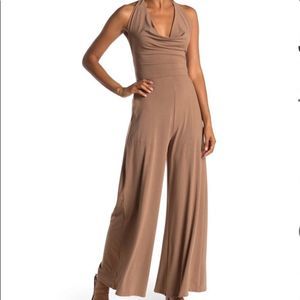 Wishlist Solid Colorway jumpsuit size small nude/tan